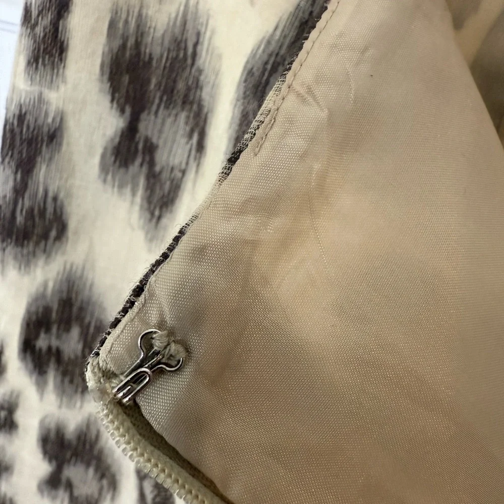 Talbots Animal Print A-Line Skirt - Picture 7 of 13